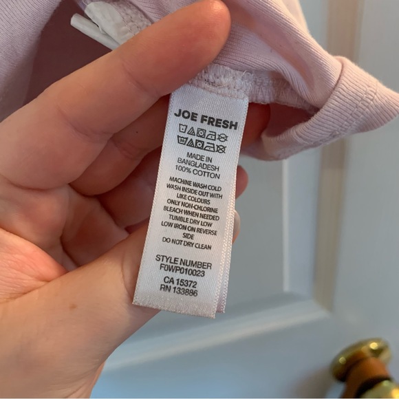 ✨3/$15✨ Joe Fresh+ Baby Pink Long Sleeve Basic Top - Picture 5 of 5